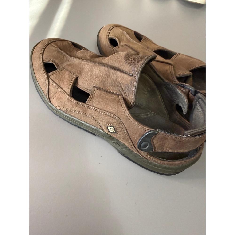 Columbia Briosco Brown Leather Fisherman Sandals Mens 8.5 BM4200-255